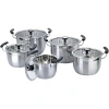 Chaozhou Hufa Stainless steel Korean-style high pot Household Visible glass lid Korean-style soup pot stainless steel soup pot cookware Application Scenario